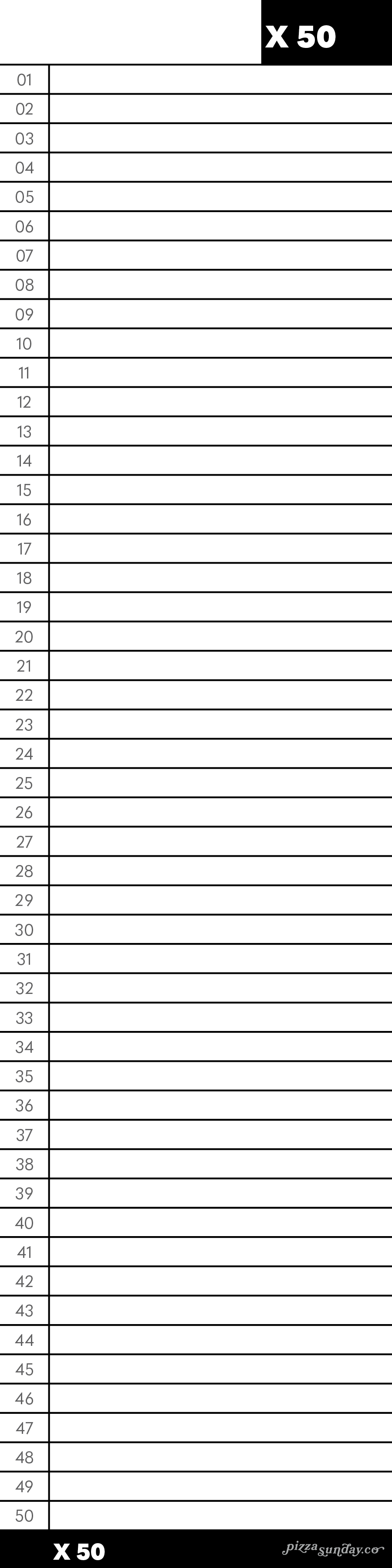 Task Tracker (X 50)
