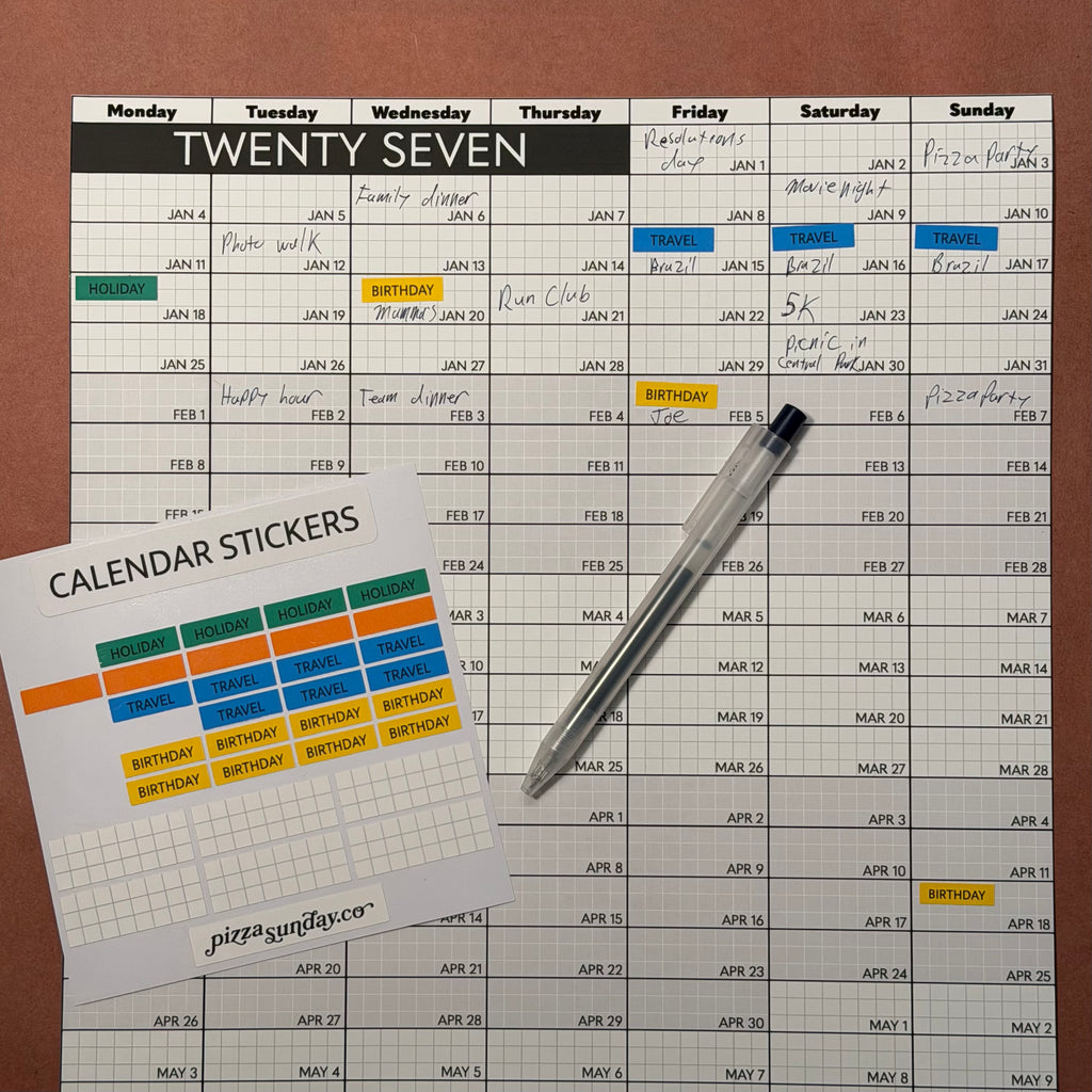 Calendar Stickers