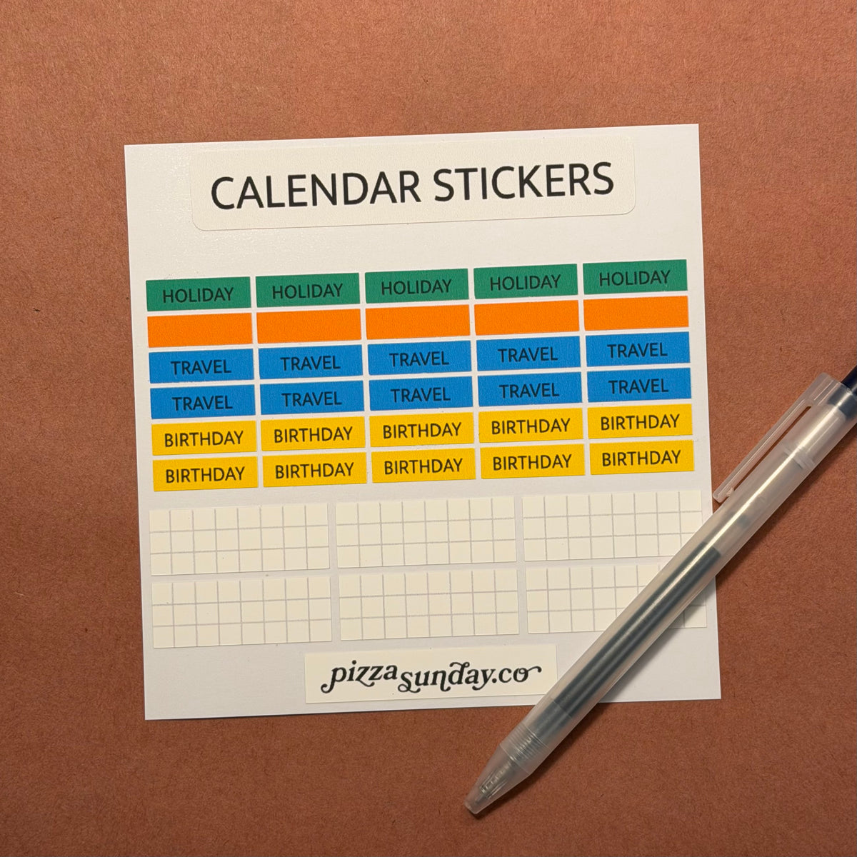 Calendar Stickers