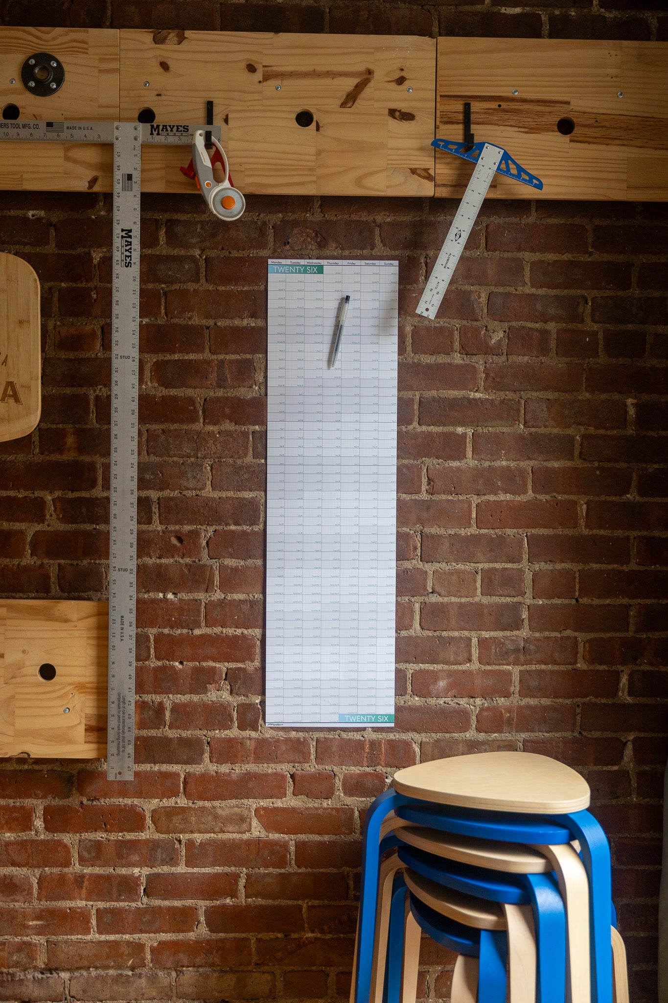 2026 Wall Calendar: 10in x 36in