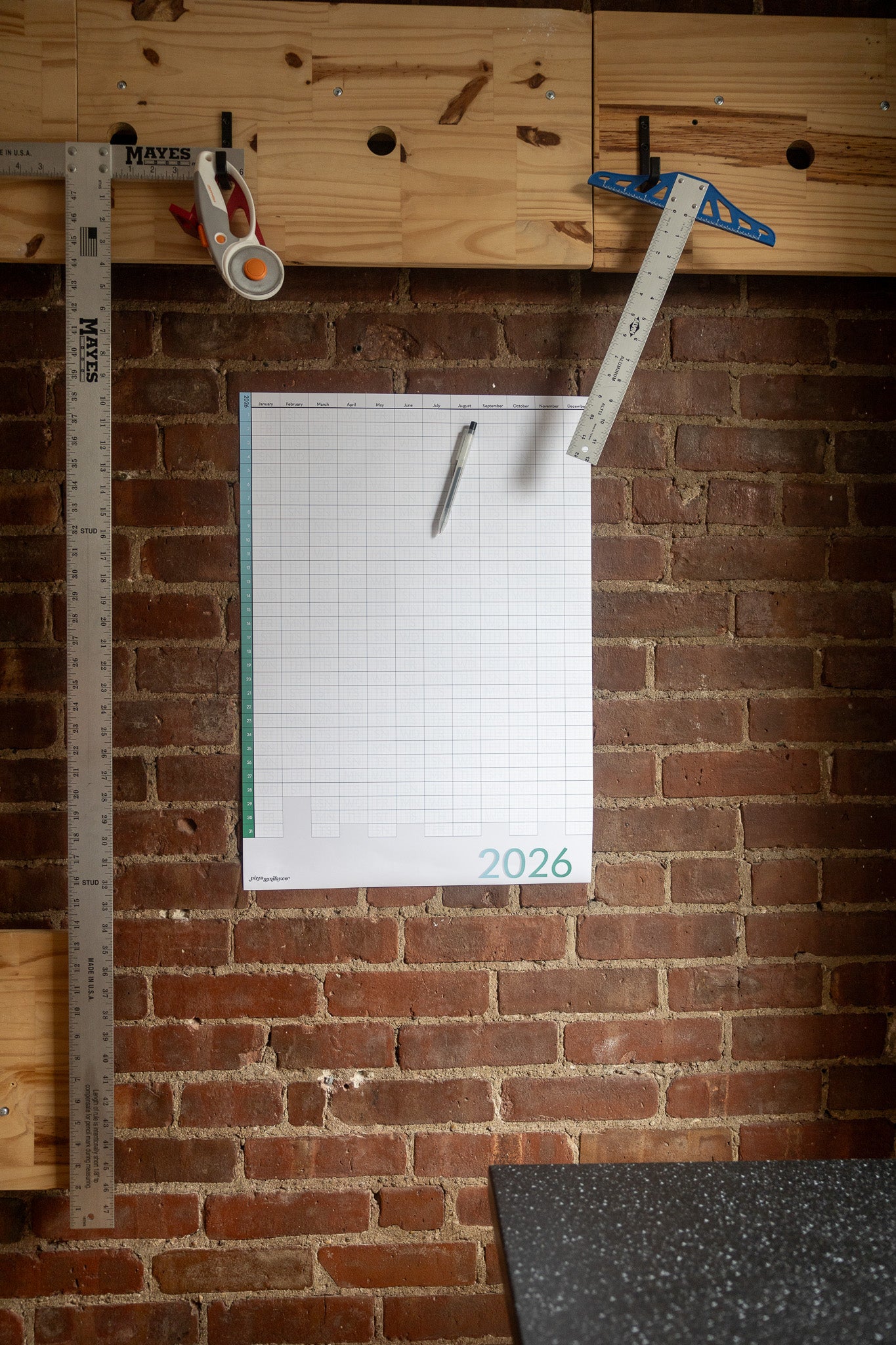 2026 Wall Calendar: 17in x 24in